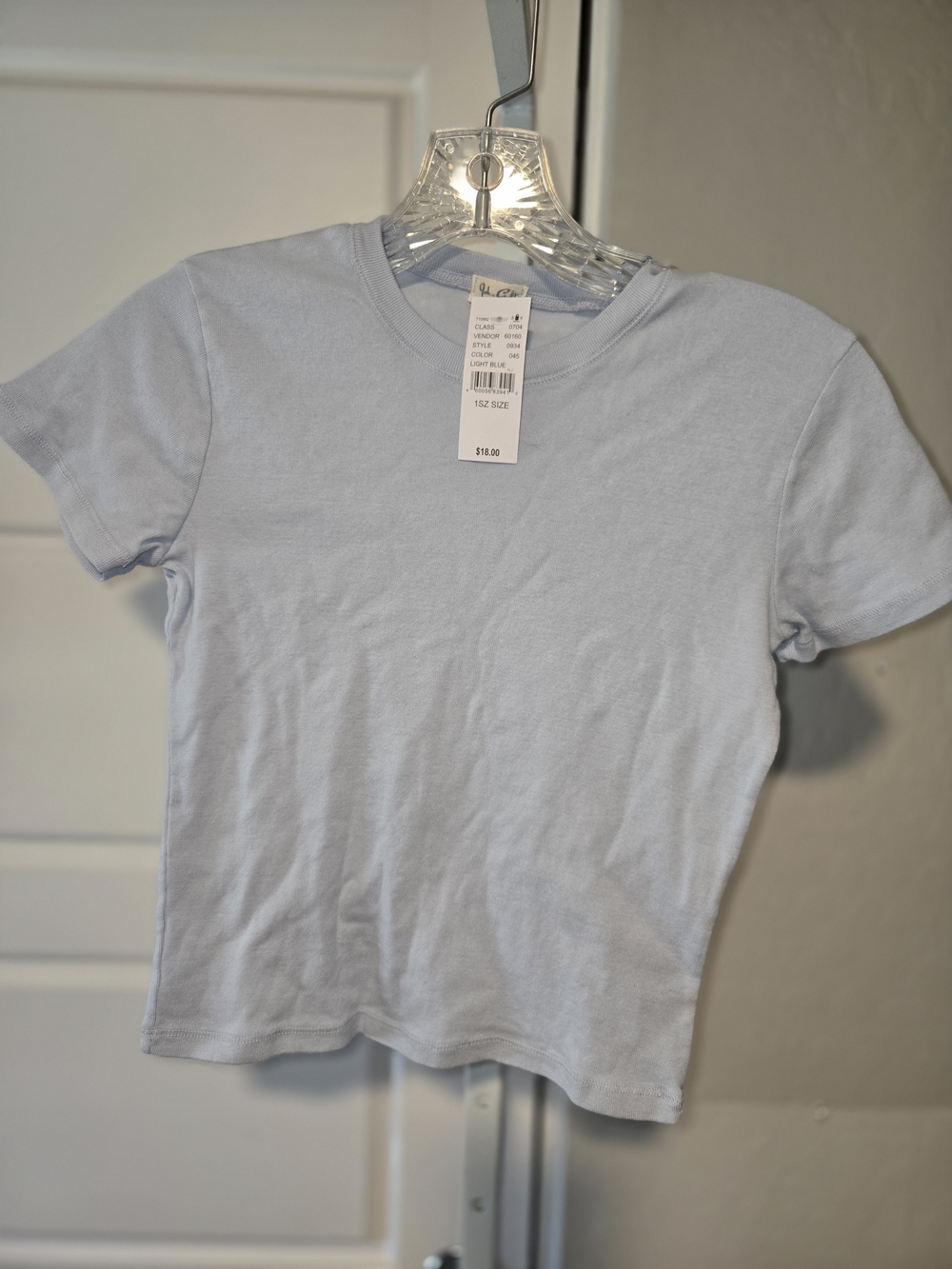 Brandy Melville Pale Blue Classic Crewneck Tee
